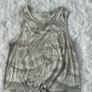 Aero Tie-Front Camouflage Tank Top - Women's Light Neutral